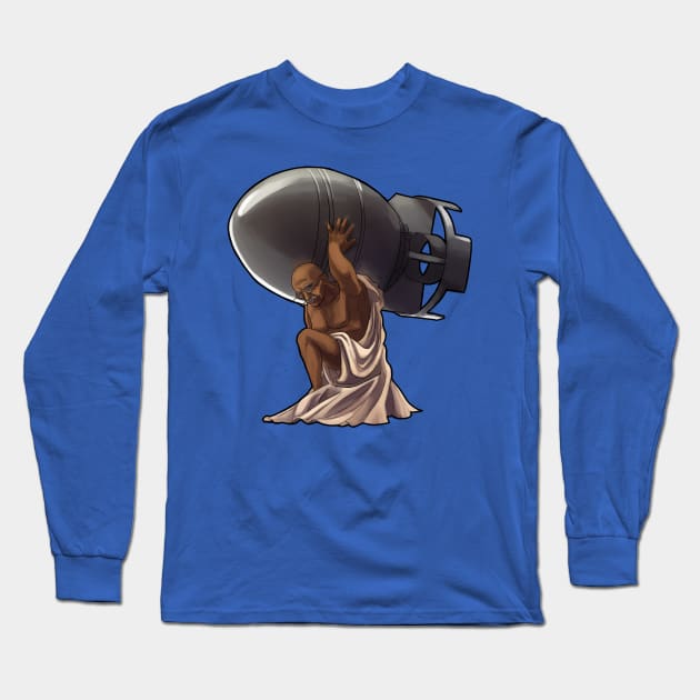 Gandhi Long Sleeve T-Shirt by jboyano